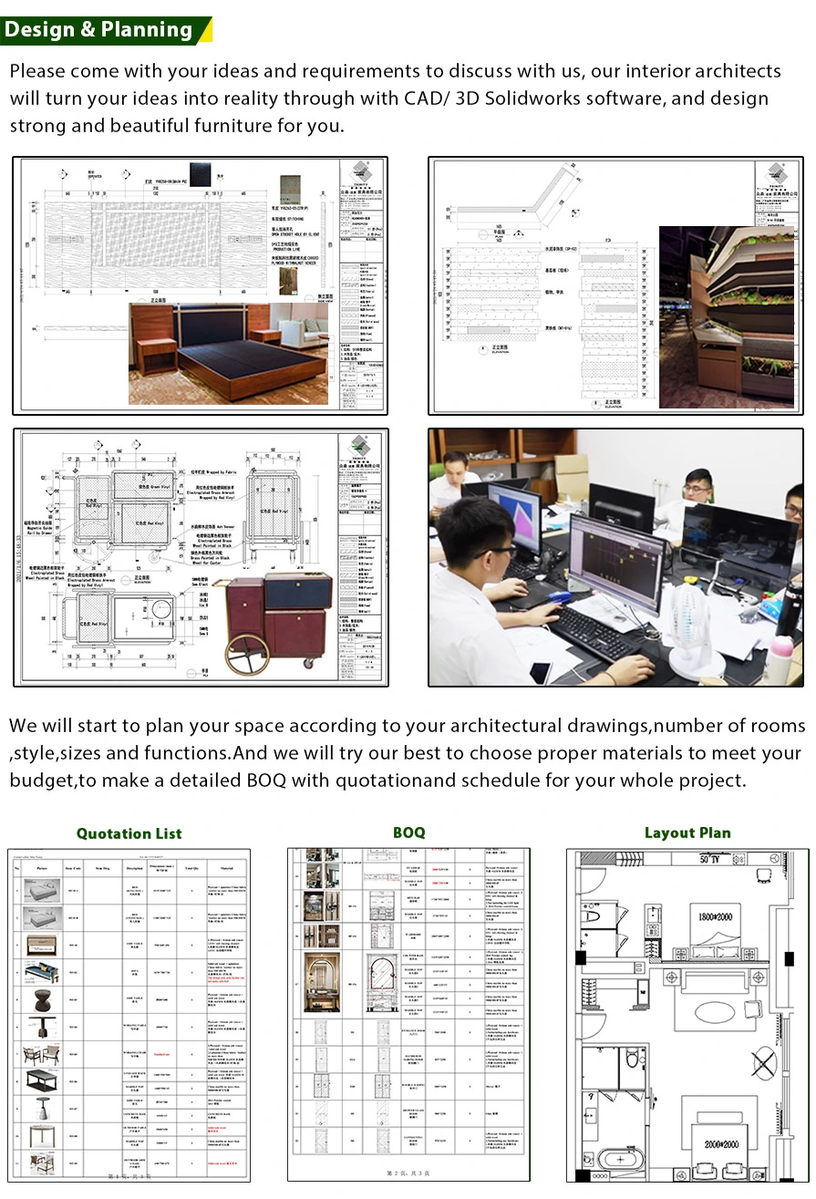 Custom Made Luxury Modern Wooden Hotel Bedroom Bed Room Furniture Set 5 Star Hotel Furniture