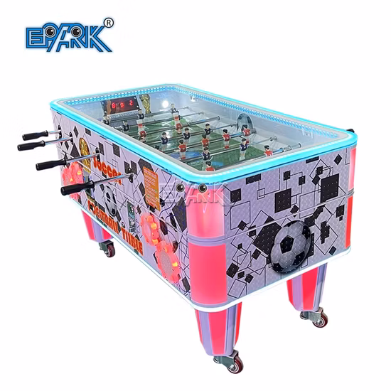 Máquina de juego de fútbol de mano que funciona con monedas/ Mini mesa de fútbol