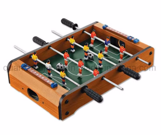 Mini mesa de fútbol de fútbol de futbolín de juguete de madera para interiores OEM