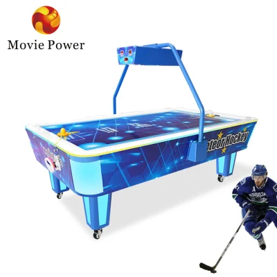 Mesa de hockey de aire de juegos interactivos de 2 jugadores que funciona con monedas para las ventas