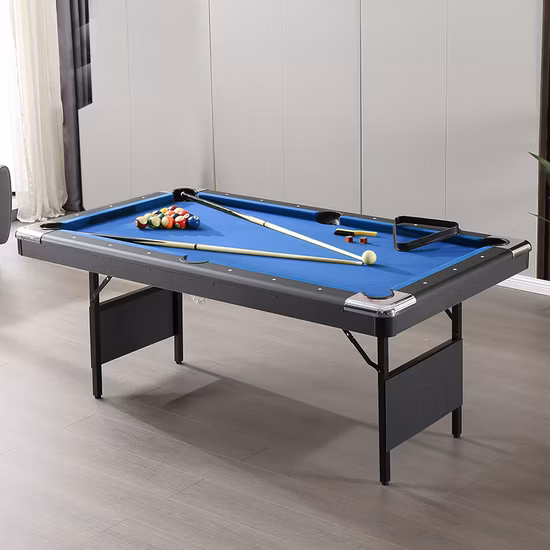 Patas plegables personalizadas, mesa de billar plegable de 7 pies